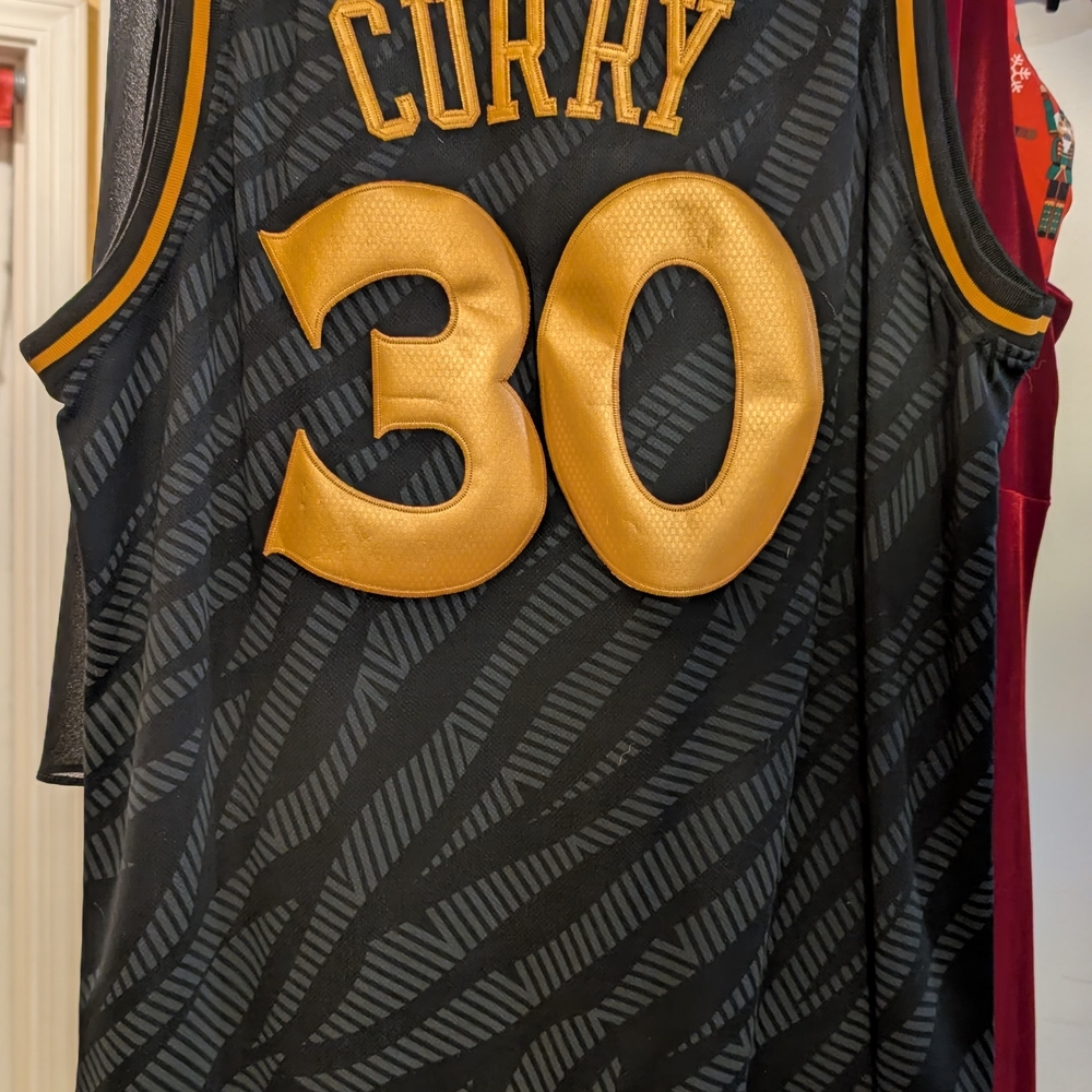 Adidas Limited Edition Steph Curry Black Top with Gold Accents. Size XL